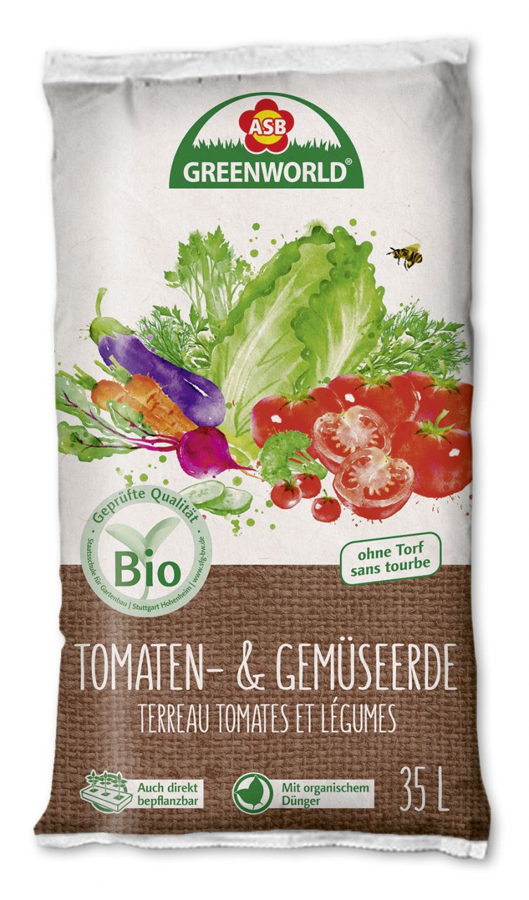 ASB Greenworld Bio Tomaten- und Gemüseerde 35 L GLO688100390