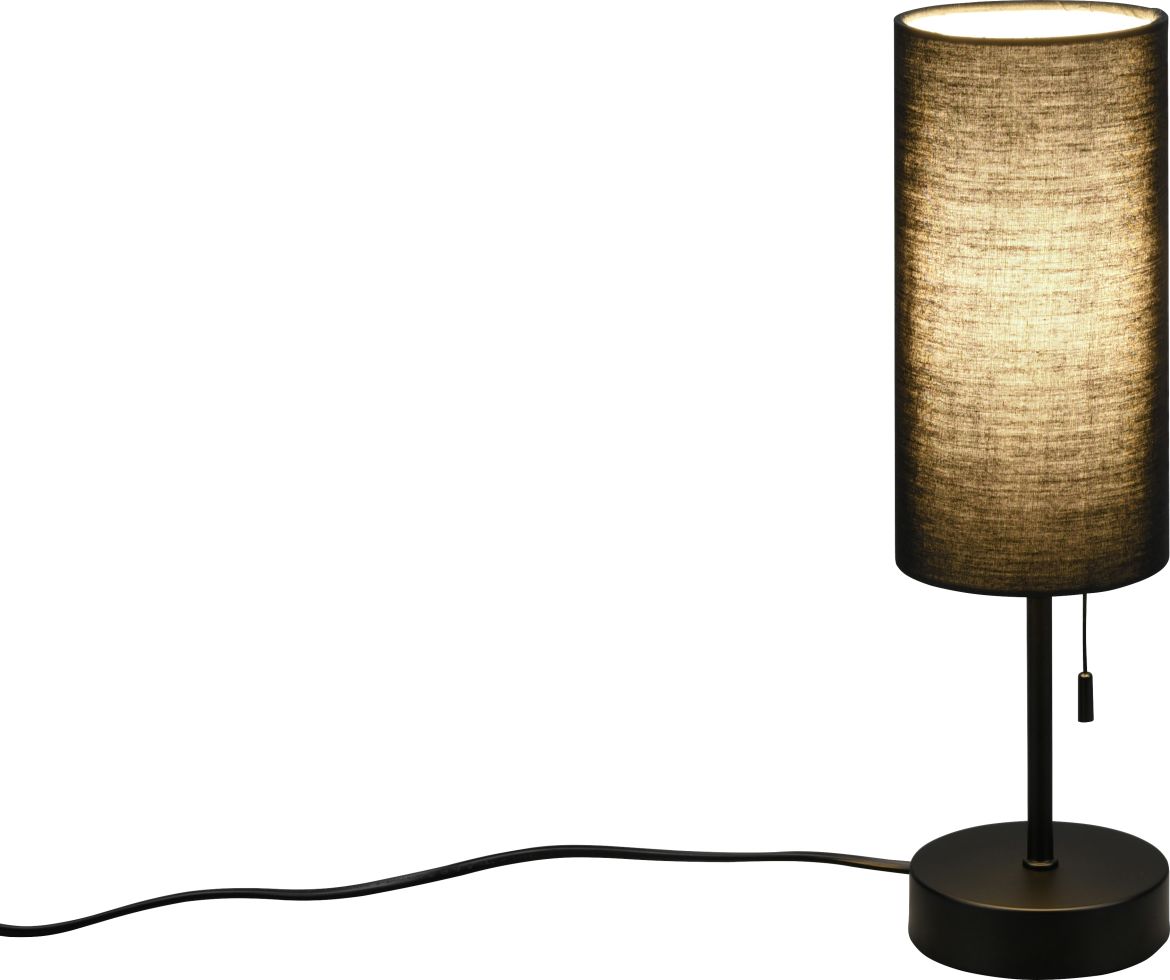 Reality Leuchten Tischleuchte Jaro schwarz 35 x 10 cm