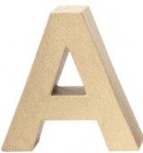 Glorex Papp-Buchstabe A 17,5 x 5,5 cm