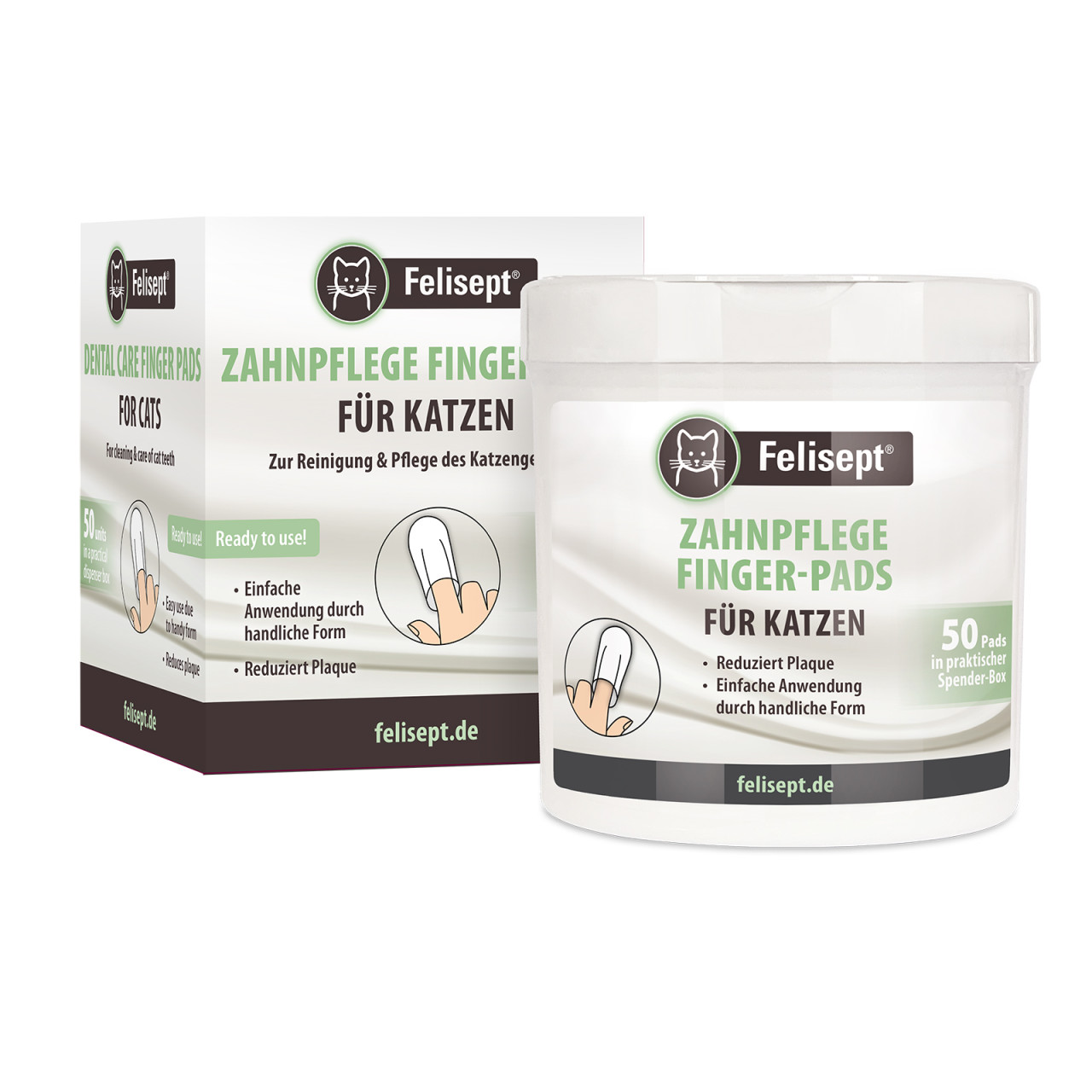 Felisept Zahnpflege Pads für Katzen 50 Stück GLO689312743