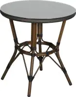 Primaster Tisch Valencia Ø 70 cm, Höhe 75 cm, rund, Bambusoptik
