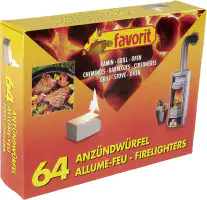 Favorit Anzündwürfel weiß 64 Stück