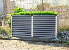 Vitavia Hochbeet Meta 96 x 188 x 86 cm granit aluminium