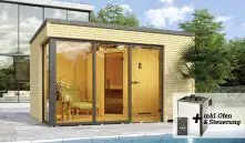 Weka Design-Saunahaus CUBILIS Sparset 7,5 kw OS
