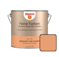 Alpina Feine Farben No. 43 Baukunst der Sonne 2,5 L gebranntes lehmorange edelmatt