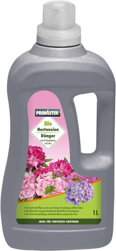Primaster Bio Flüssigdünger 1 l für Hortensien & Moorbeetpflanzen GLO688301698