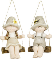 Mica Decorations Kind Keramik 18 x 13 x 16 cm beige-grau