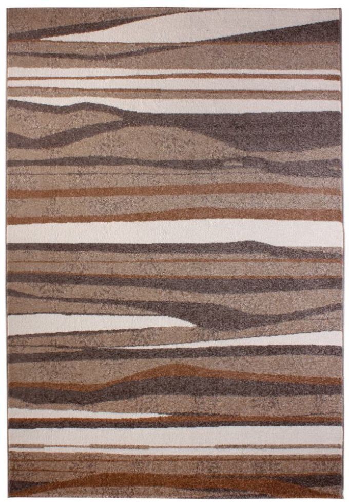 Andiamo Teppich Chelles braun-gestreift, 80 x 150 cm