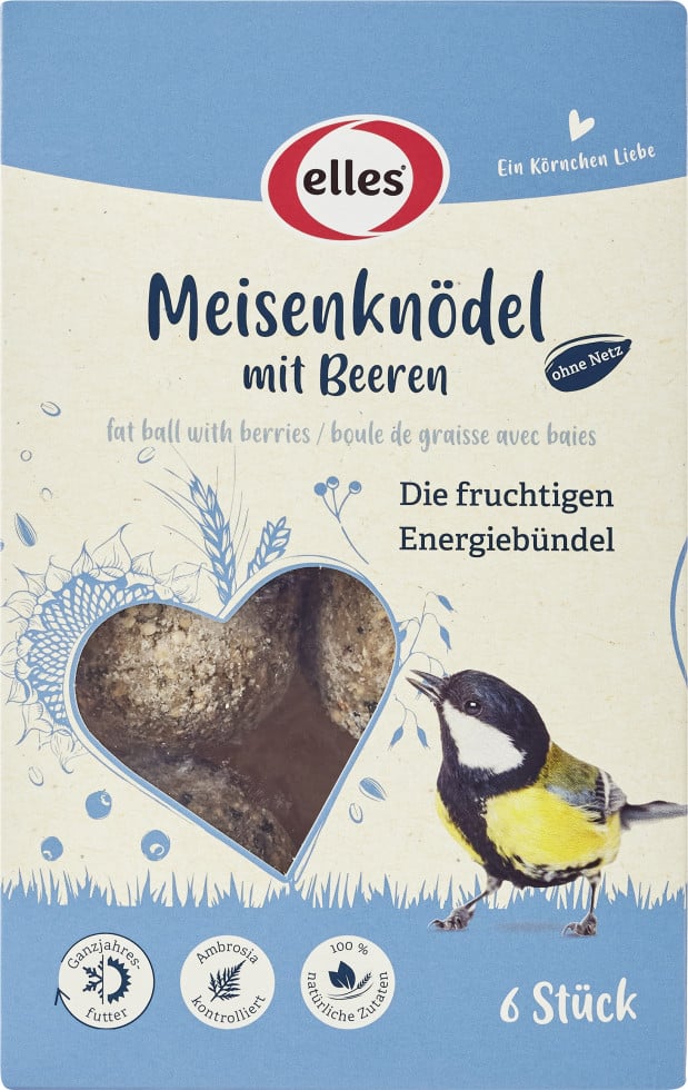 Elles Meisenknödel ohne Netz mit Beeren 6 Stück