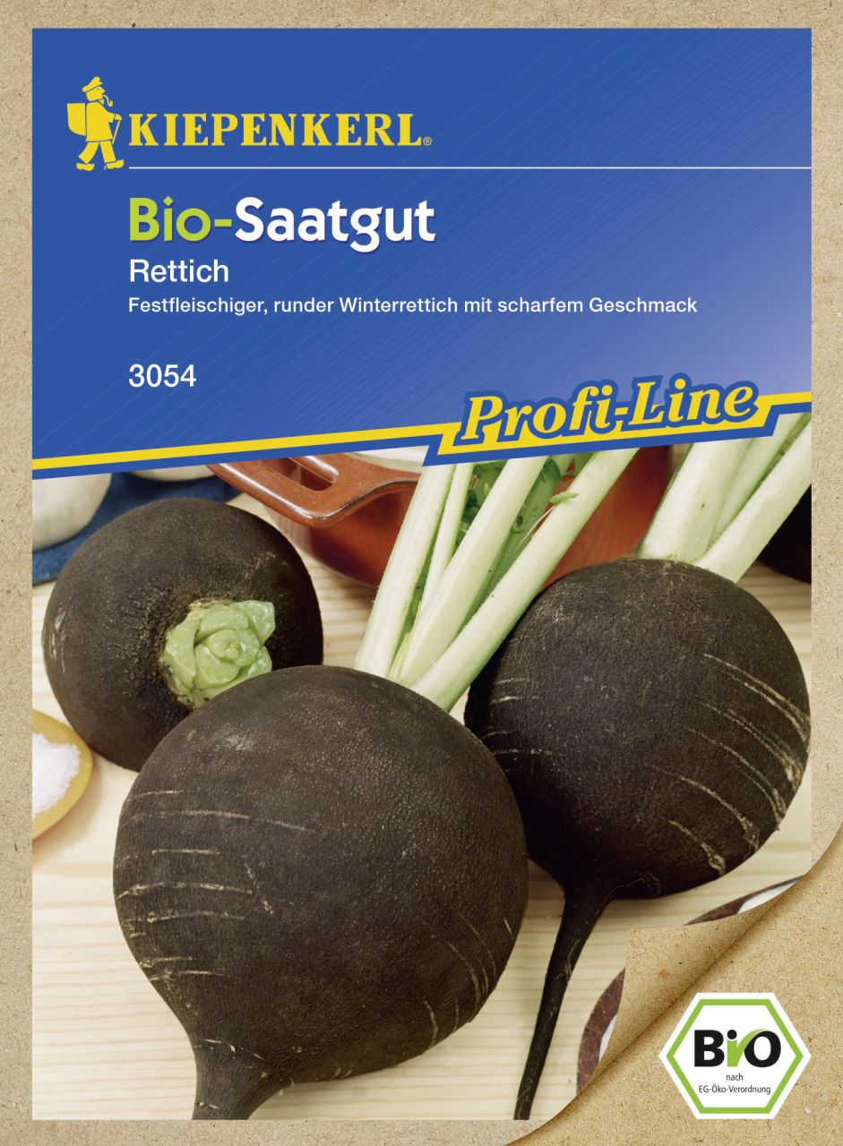 Kiepenkerl Bio-Saatgut Winterrettich Raphanus sativus, Inhalt: ca. 150 Pflanzen GLO693107519