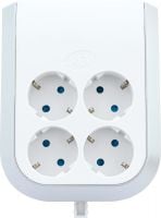REV Multi-Power Steckdosenerweiterung 4-fach weiß, mit Abstandshalter