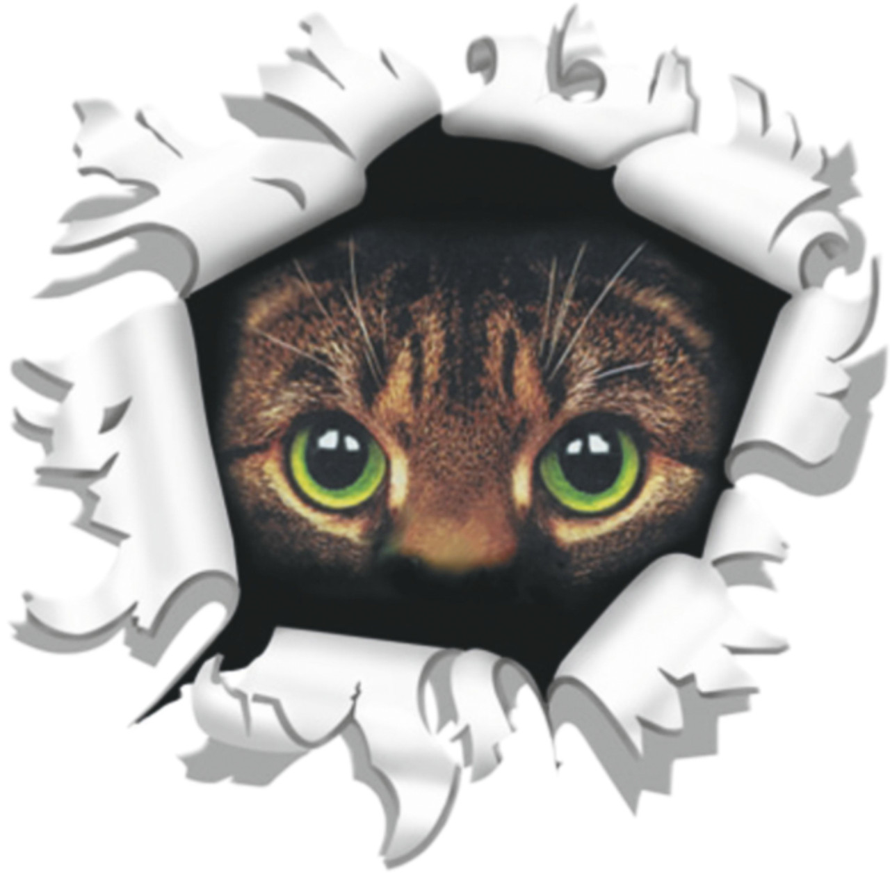 Hermann Schütz Autoaufkleber Einschussloch Katze Ø 8 cm GFM9d9fd20e4