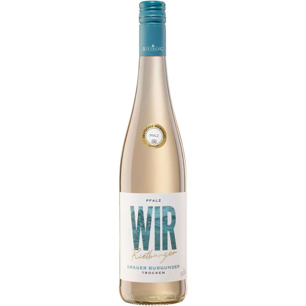 Wir Rietburger Weißwein Grauer Burgunder Pfalz QbA trocken GLO642011638