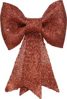 Kaemingk Kunst-Schleife Glitterhänger 1,5 x 22 x 30 cm rot