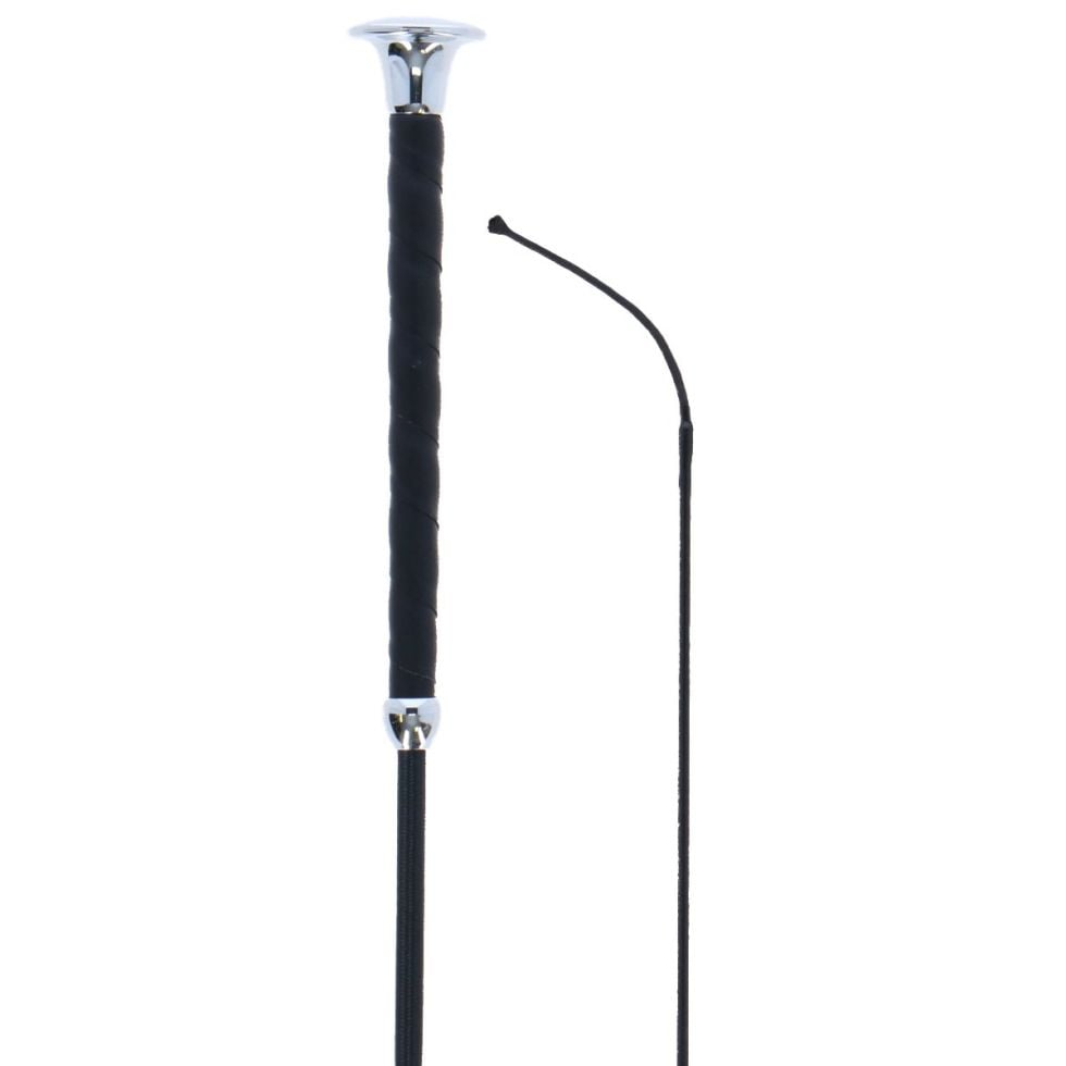 Kerbl Covalliero Dressurgerte, schwarz, 120 cm, mit Glitzerapplikation GLO629101315