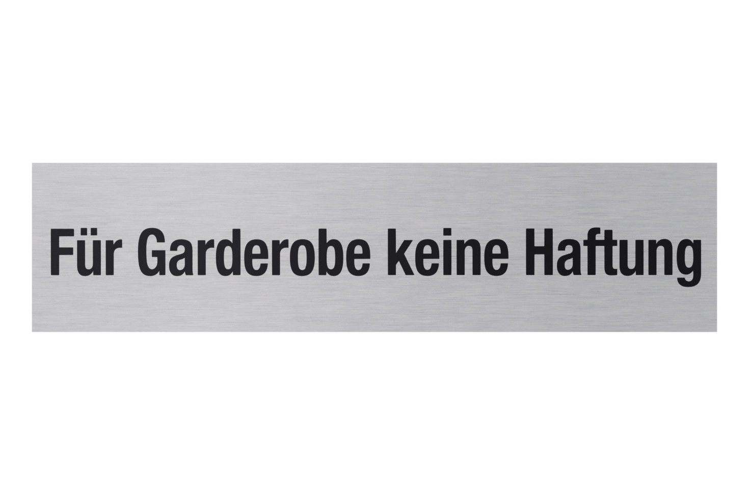 Conmetall Aufkleber Für Garderobe keine Haftung Aluminium 16 x 4 cm edelstahl-optik