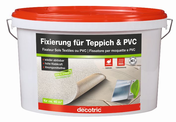 Decotric Fixierung für Teppich und PVC 10 kg GLO765350016