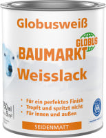 Globusweiß Weißlack weiß seidenmatt 750 ml