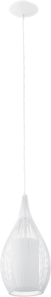 Eglo Pendelleuchte Razoni E27 Ø 19cm weiß