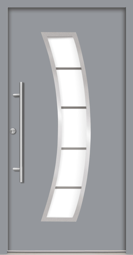 Splendoor Haustür Passivedoor Premium P14 Grau DIN Links 100 x 210 cm