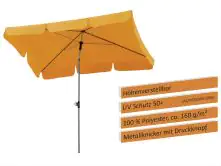 Schneider Sonnenschirm Locarno mandarine 180 x 120 cm