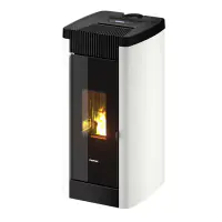FreePoint Pelletofen STEEL 9 Stahlverkleidung weiß 25 - 85 kW