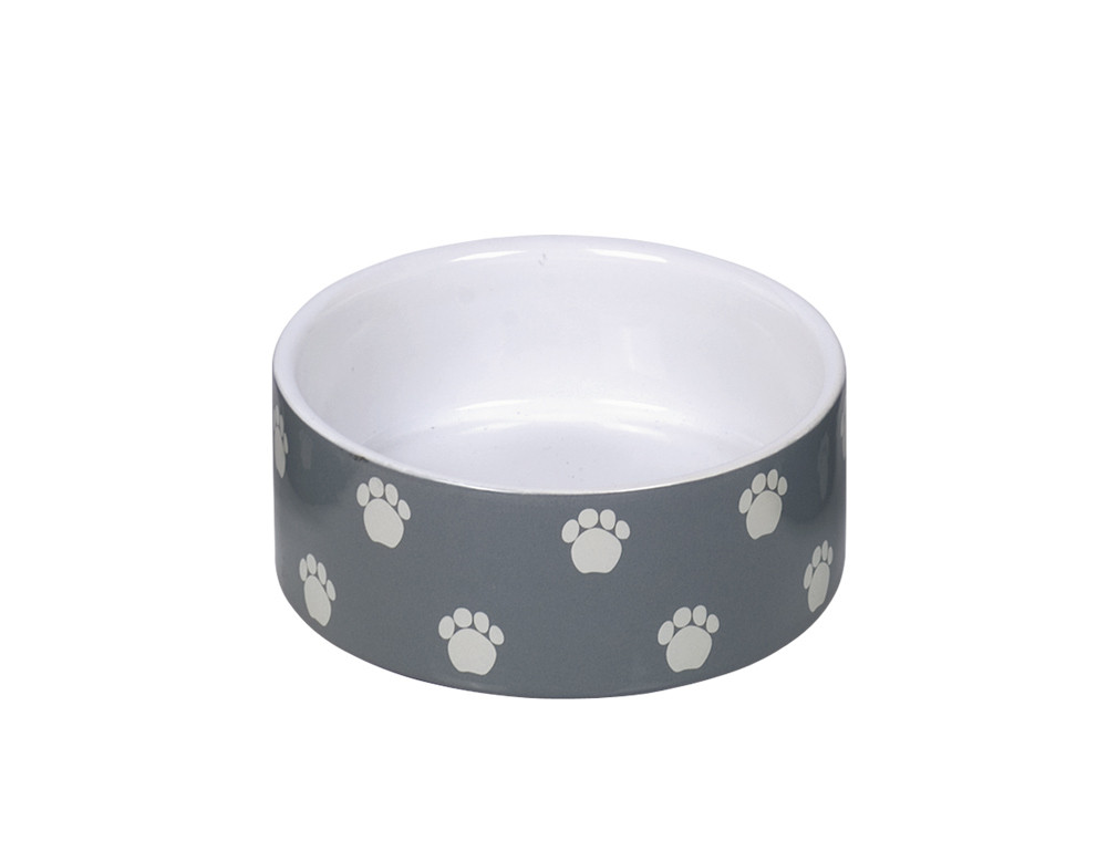 Nobby Keramik Napf Pata grau-weiß 250 ml Ø12 cm