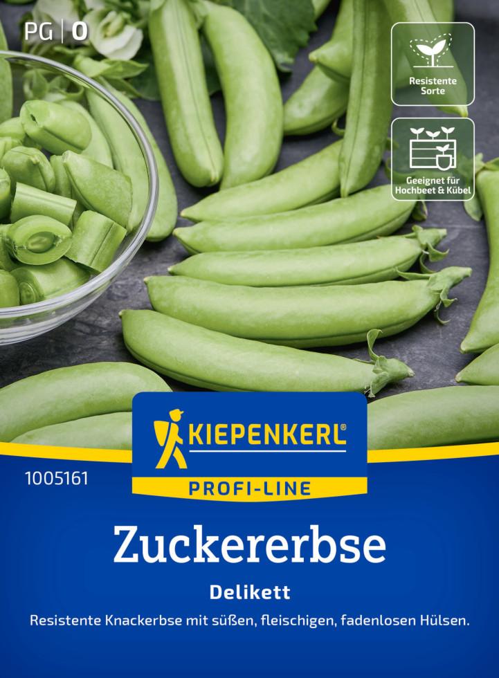 Kiepenkerl Profi-Line Saatgut Zuckererbsen Delikett für ca. 2,4 - 4 m²
