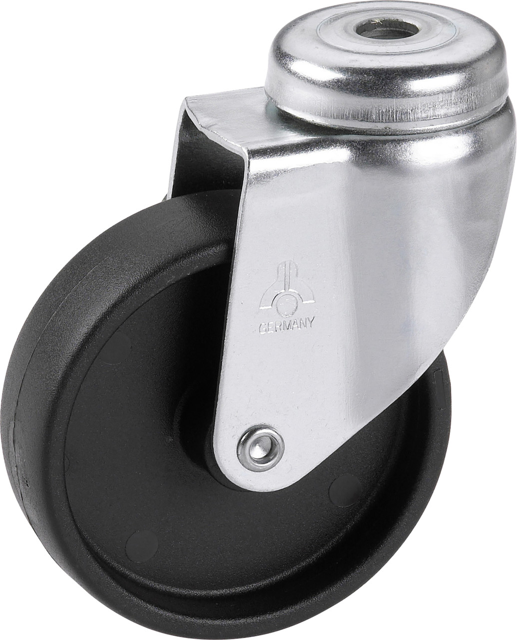 Apparate-Lenkrolle 75 x 24 mm für unempfindliche Böden Tragkr. 60 kg