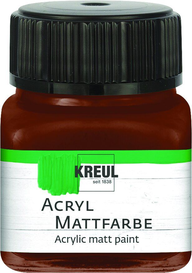 Kreul Acryl Mattfarbe schokobraun 20 ml