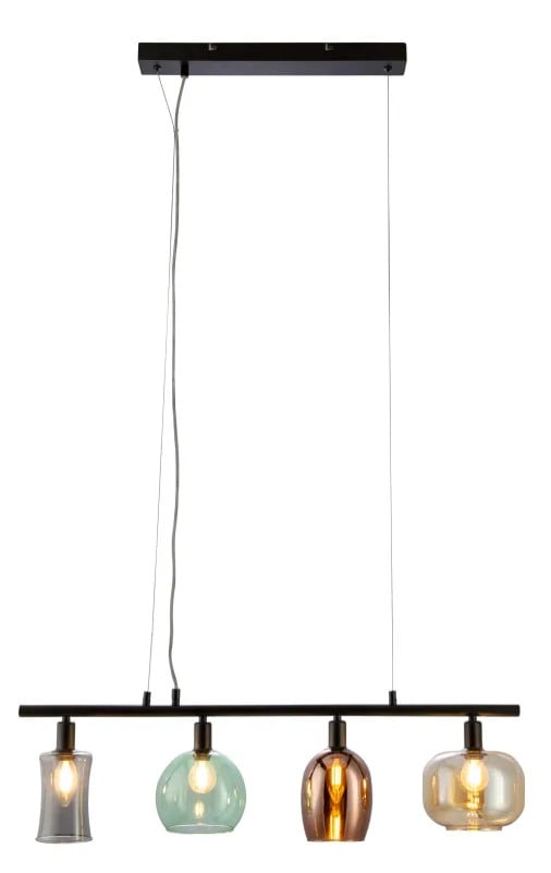 Globo Hängeleuchte Telesto 80 x 15 cm schwarz matt