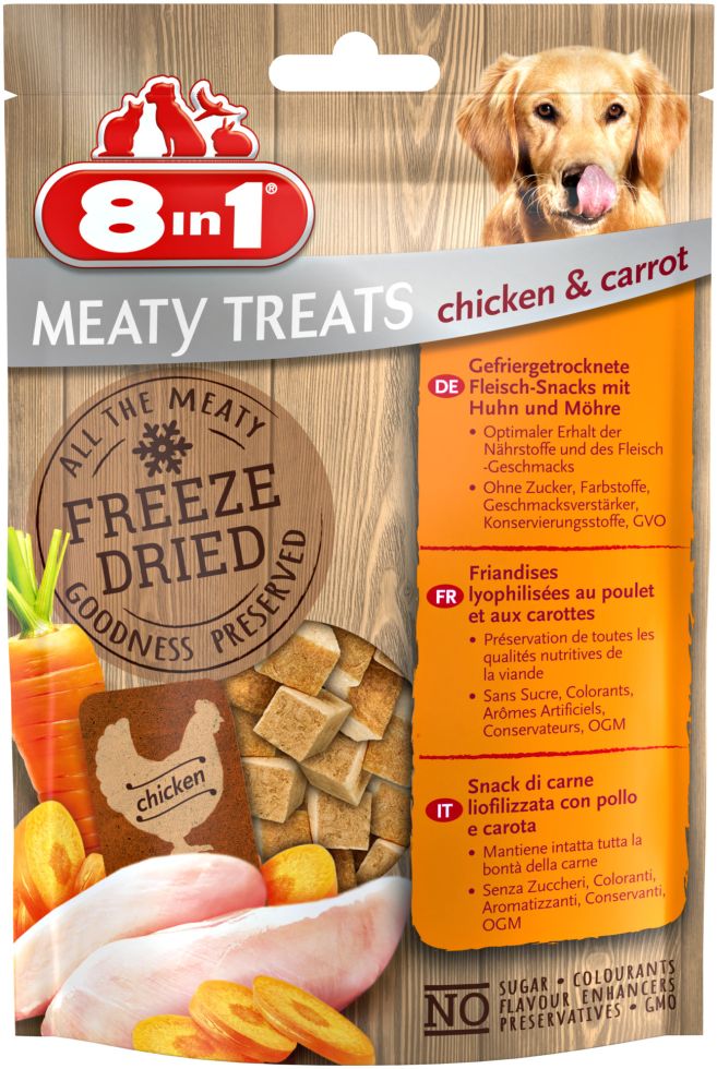 8in1 Meaty Treats mit Huhn & Karotte 50 g GLO629306457