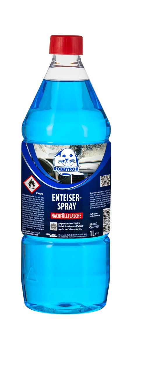 Robbyrob Scheibenenteiser-Spray Nachfüllflasche 1L