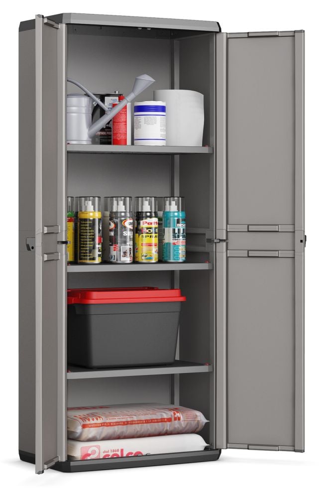 Keter Kunststoffschrank PIU hoch 166 x 68 x 39 cm kaufen Globus Baumarkt