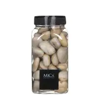 Mica Decorations Dekorative Steine beige klein 650 ml 1 kg