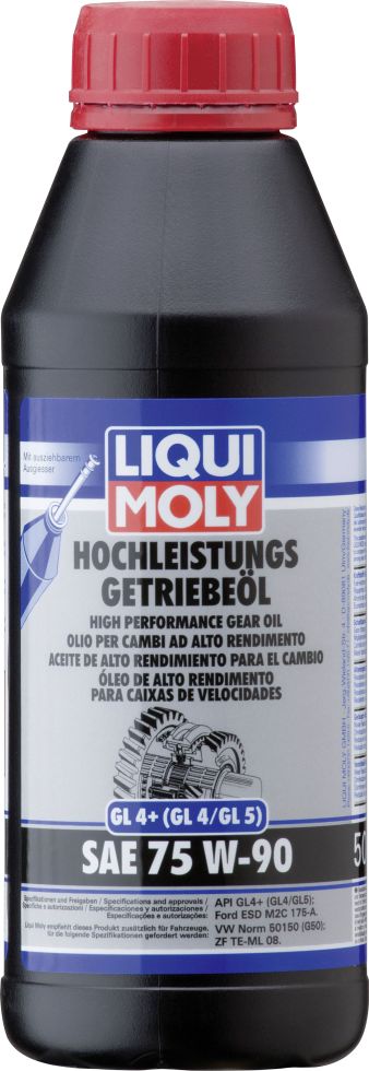 Liqui Moly Hochleistungs-Getriebeöl GL4+ (GL4/GL5) SAE 75W-90 500 ml ...