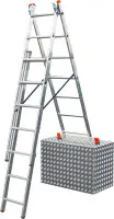 Krause Aluminium-Vielzweckleiter CORDA Globus mit Treppenfunktion 5,10 m