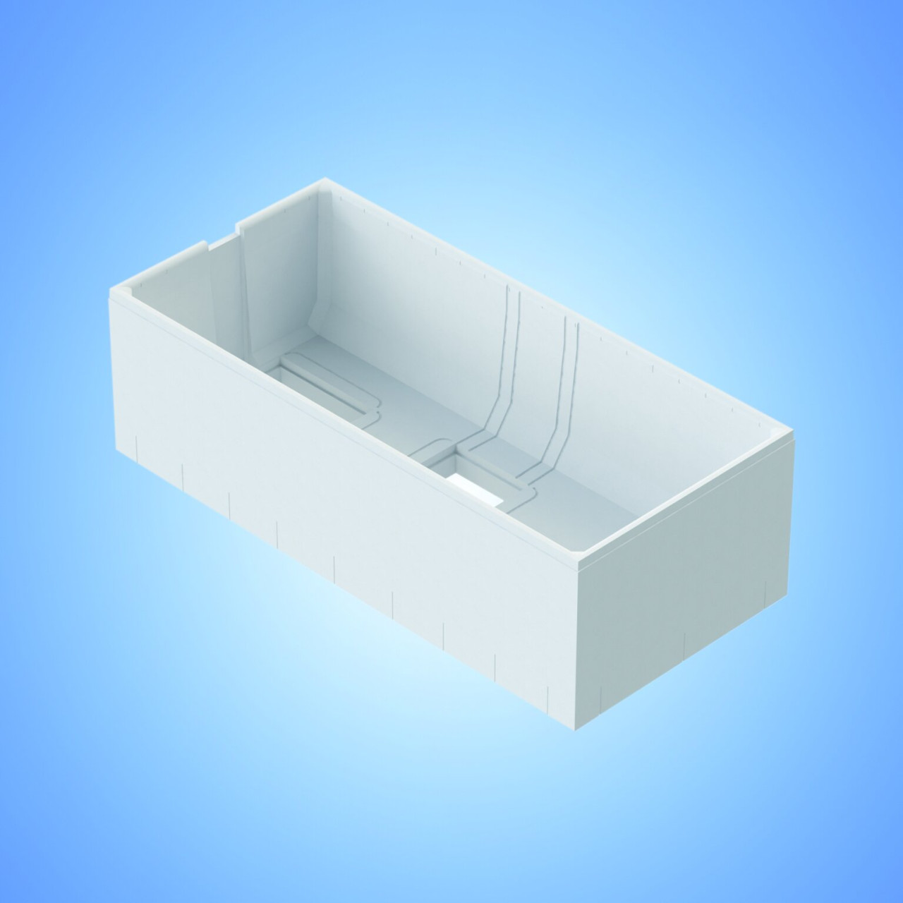 Ottofond Wannenträger Rosa 1870 x 770 mm GLO782040637