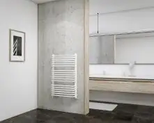 Schulte Badheizkörper Amsterdam II 91,5 x 60 cm weiß 632 Watt Anschluss seitlich