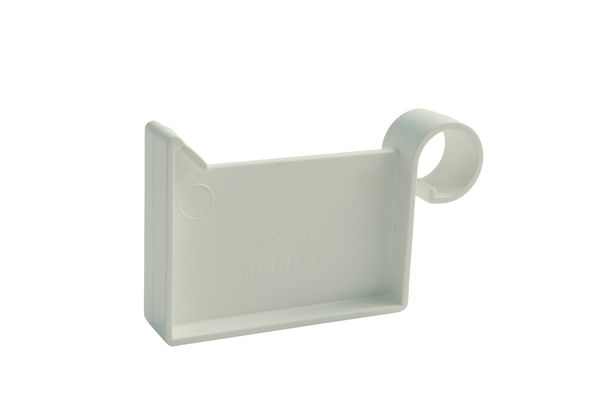 Marley RinnenEndstück NW 70 mm, für links und rechts, Kastenform, weiß