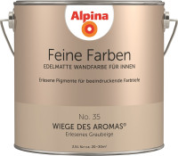 Alpina Feine Farben Wandfarbe No. 35 Wiege des Aromas - erlesenes graubeige 2,5 L