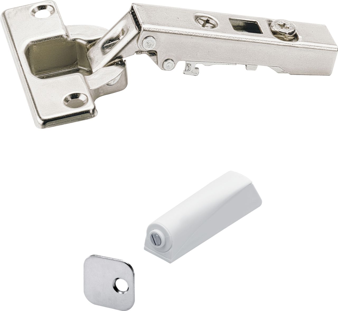 Hettich Topfscharnier-Set Push to open Ø 35 mm, vernickelt/wie GLO763145022