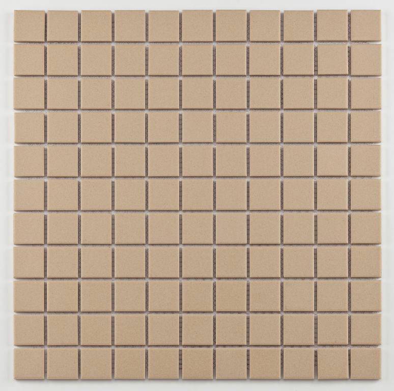 Mosaikfliese Mini 30 x 30 cm hellbeige Steinmaß: ca. 2,5 x 2,5 cm