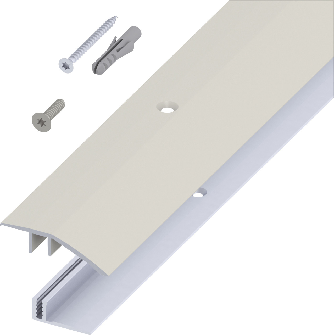 alfer Niveauausgleichs- Träger-Profil 1 m, 45 x 7 - 15 mm titan GLO763246125
