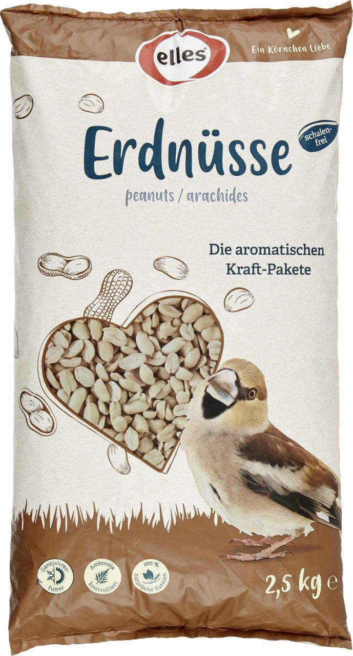 Elles Wildvogelfutter Erdnüsse 2,5 kg GLO629100712