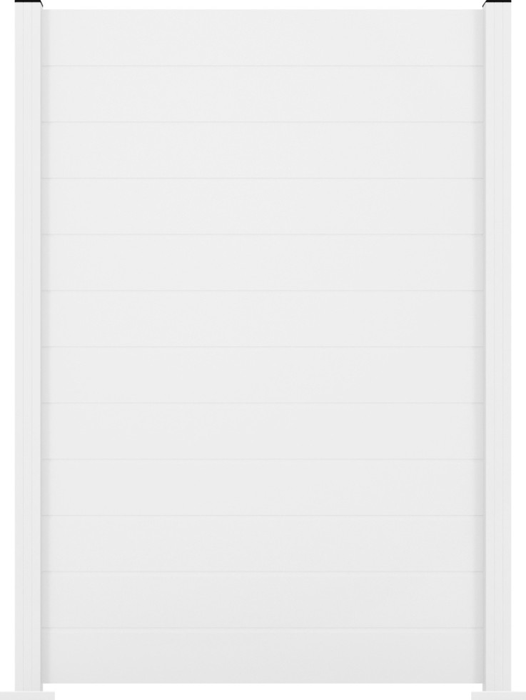 Ambiente Alu-Zaun Grundset Paneel 150 weiß 187 x 124,2 cm