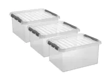 Sunware Aufbewahrungsbox Q-Line 36 L 3-er Set