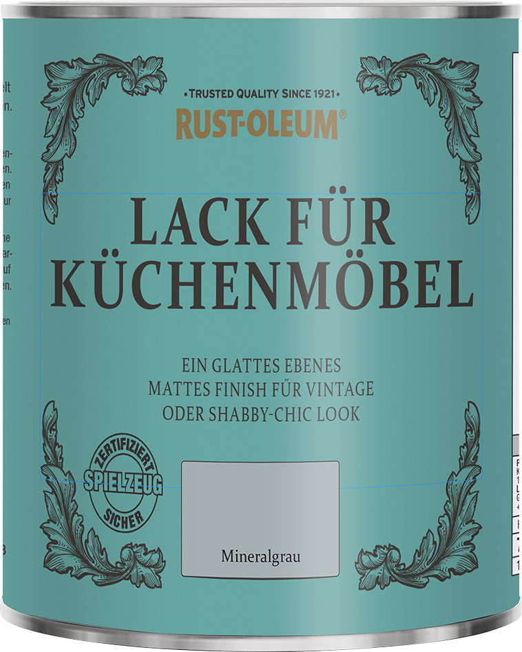 Rust-Oleum Lack für Küchenmöbel 750 ml mineralgrau