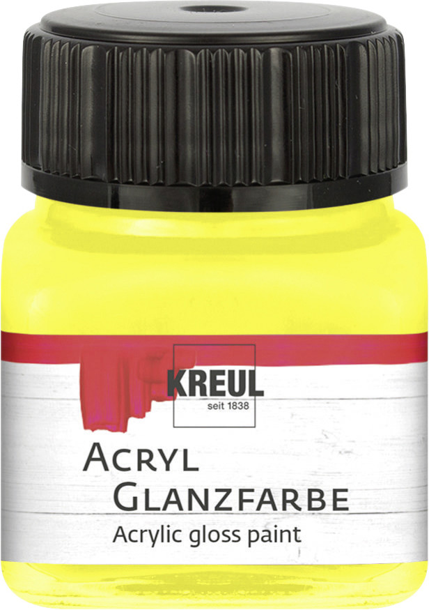 Kreul Acryl Glanzfarbe gelb 20 ml