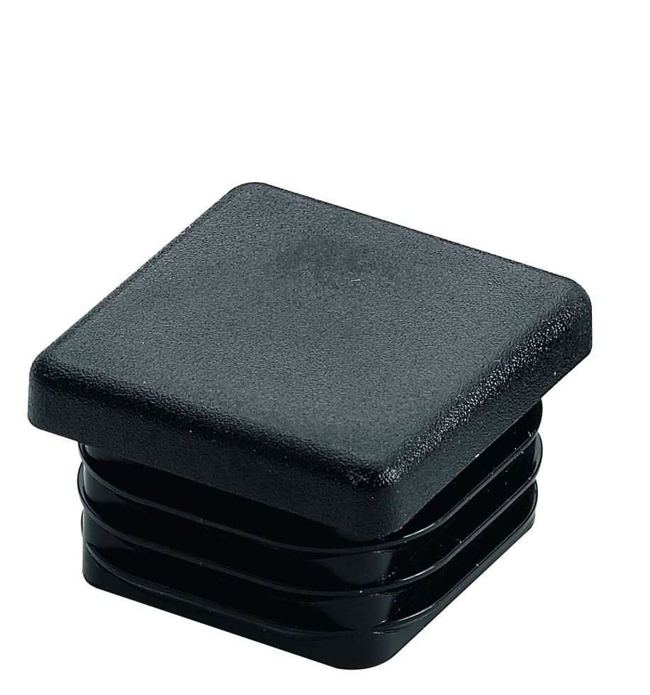 Einsteckgleiter Für Vierkantrohre Kunststoff Schwarz 25 X 25 Mm 4 Stk